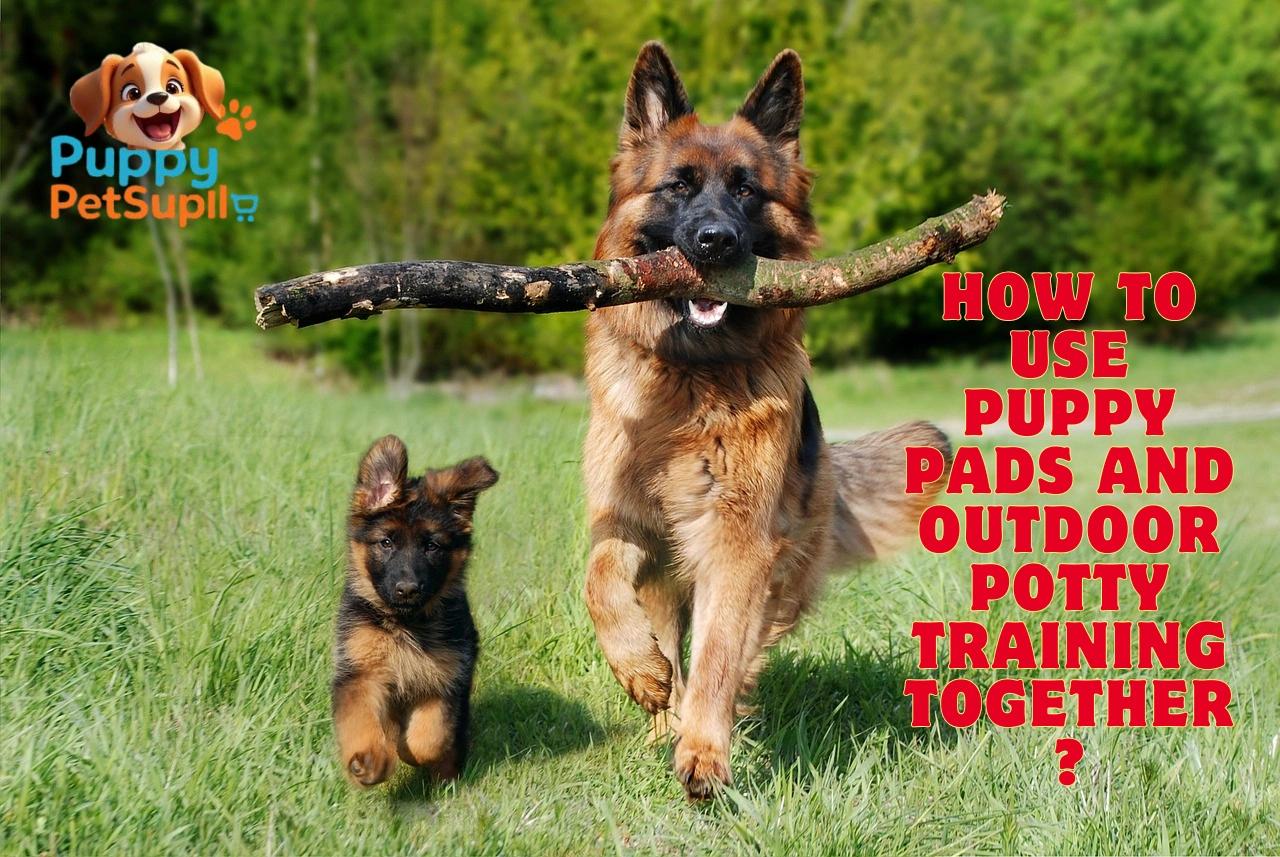 How to use puppy pads and outdoor potty training together?